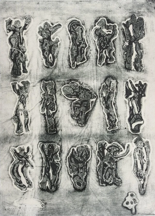 Atasa 3 by Bruce Onobrakpeya