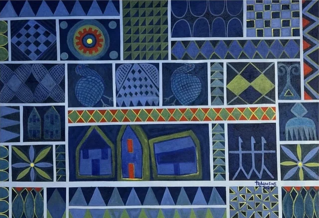 Blue Tapestry by Tola Wewe