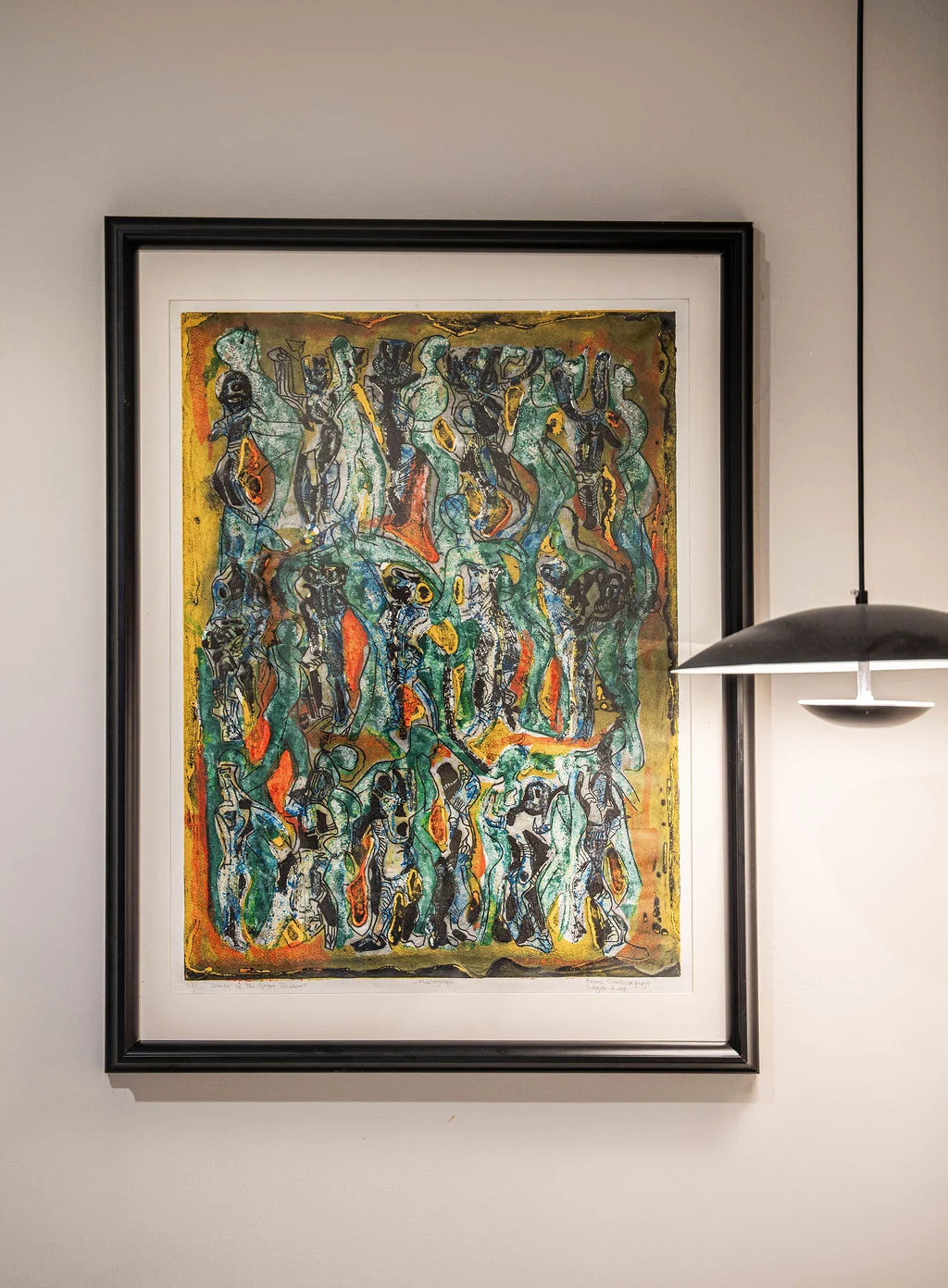 Dance of the Green Shadows by Bruce Onobrakpeya — view 2