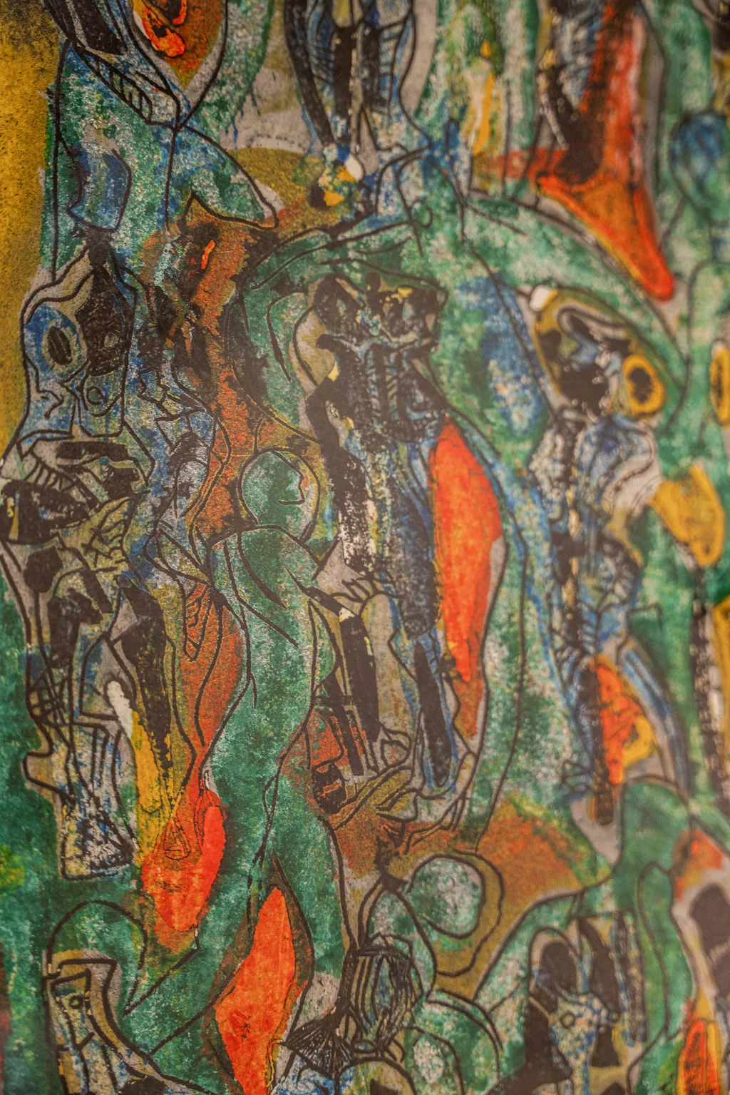 Dance of the Green Shadows by Bruce Onobrakpeya — view 4