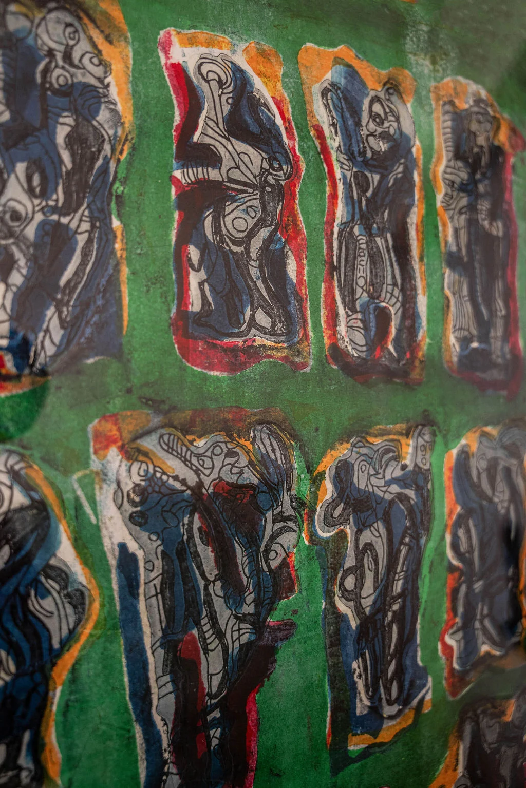 Dance of the Green Shadows by Bruce Onobrakpeya — view 4