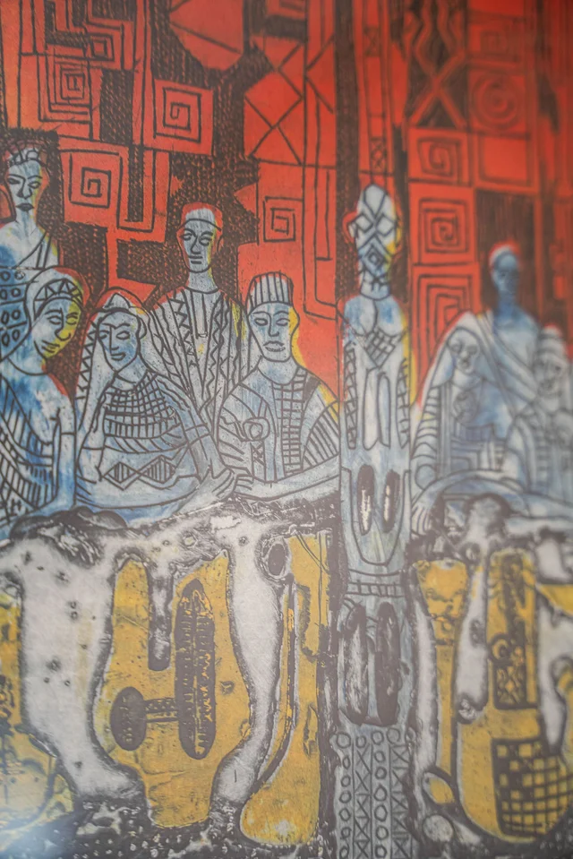 Feast at Canaan — Bruce Onobrakpeya