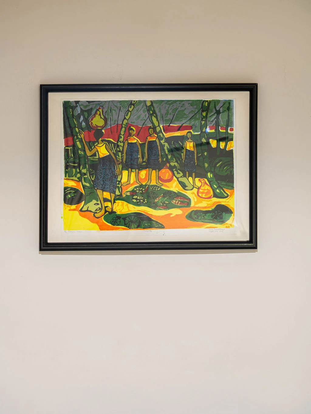 Palmwine Woman by Bruce Onobrakpeya — view 2