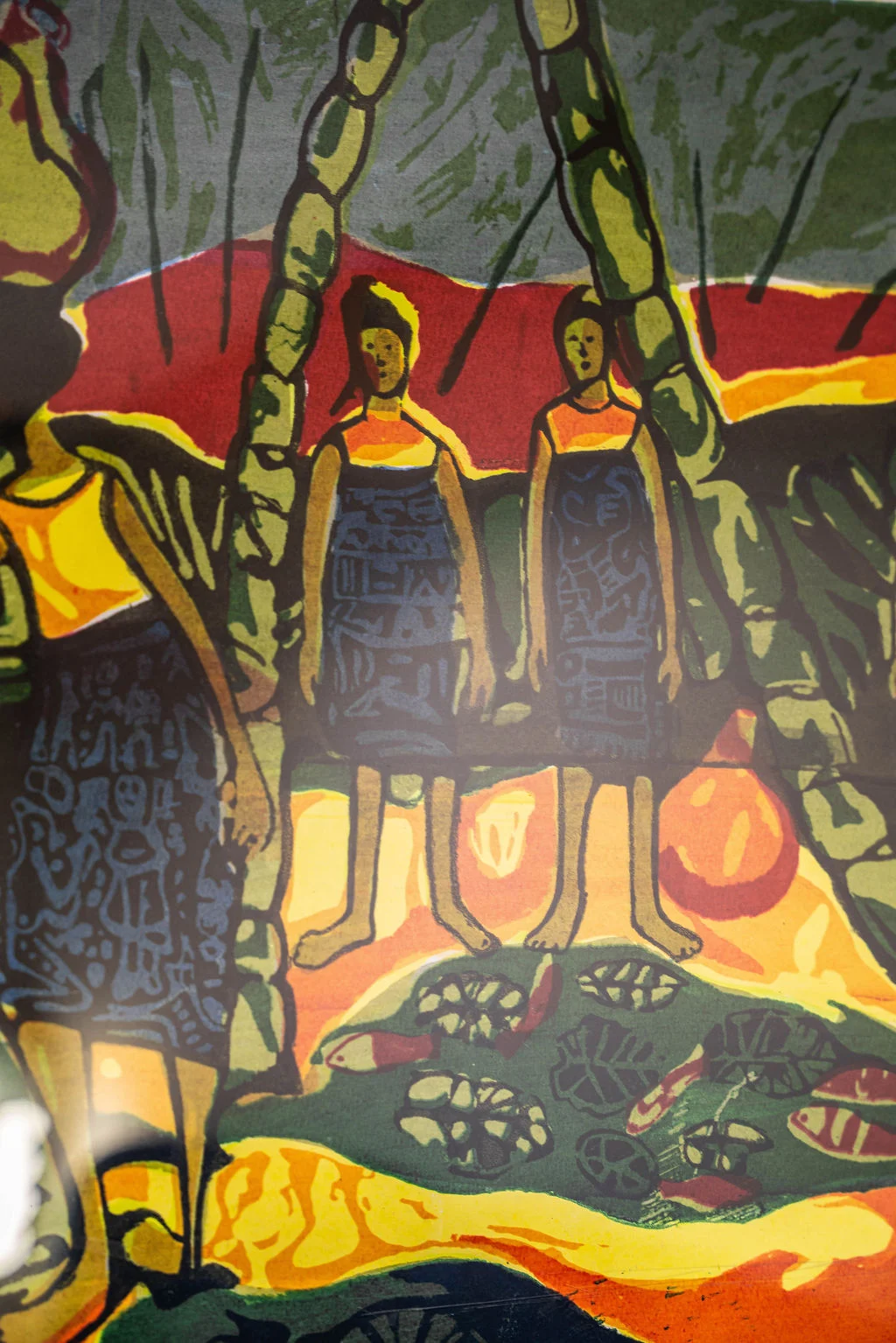 Palmwine Woman by Bruce Onobrakpeya — view 3